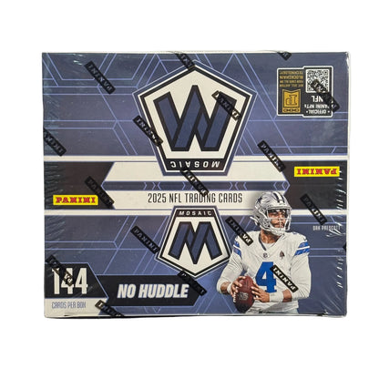 2025 Panini Mosaic No Huddle Box NFL (1 Auto + 10 No Huddle Parallels) Sports Card