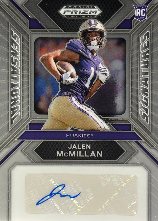 Jalen McMillan Prizm Draft Auto Rookie Buccaneers