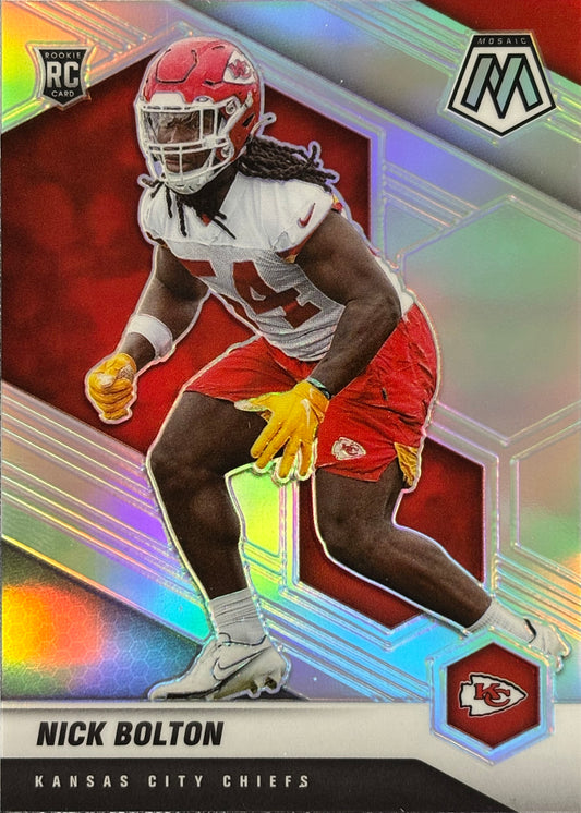 Nick Bolton Mosaic Silver Rookie Chiefs