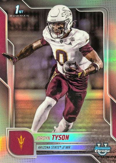 Jordyn Tyson Bowman U Chrome Refractor 1st