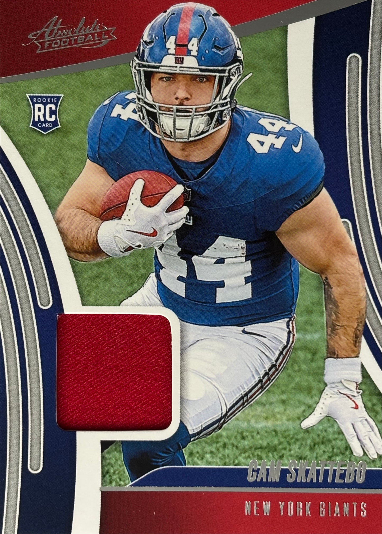 Cam Skattebo Absolute Rookie Force Patch Giants Sports Card