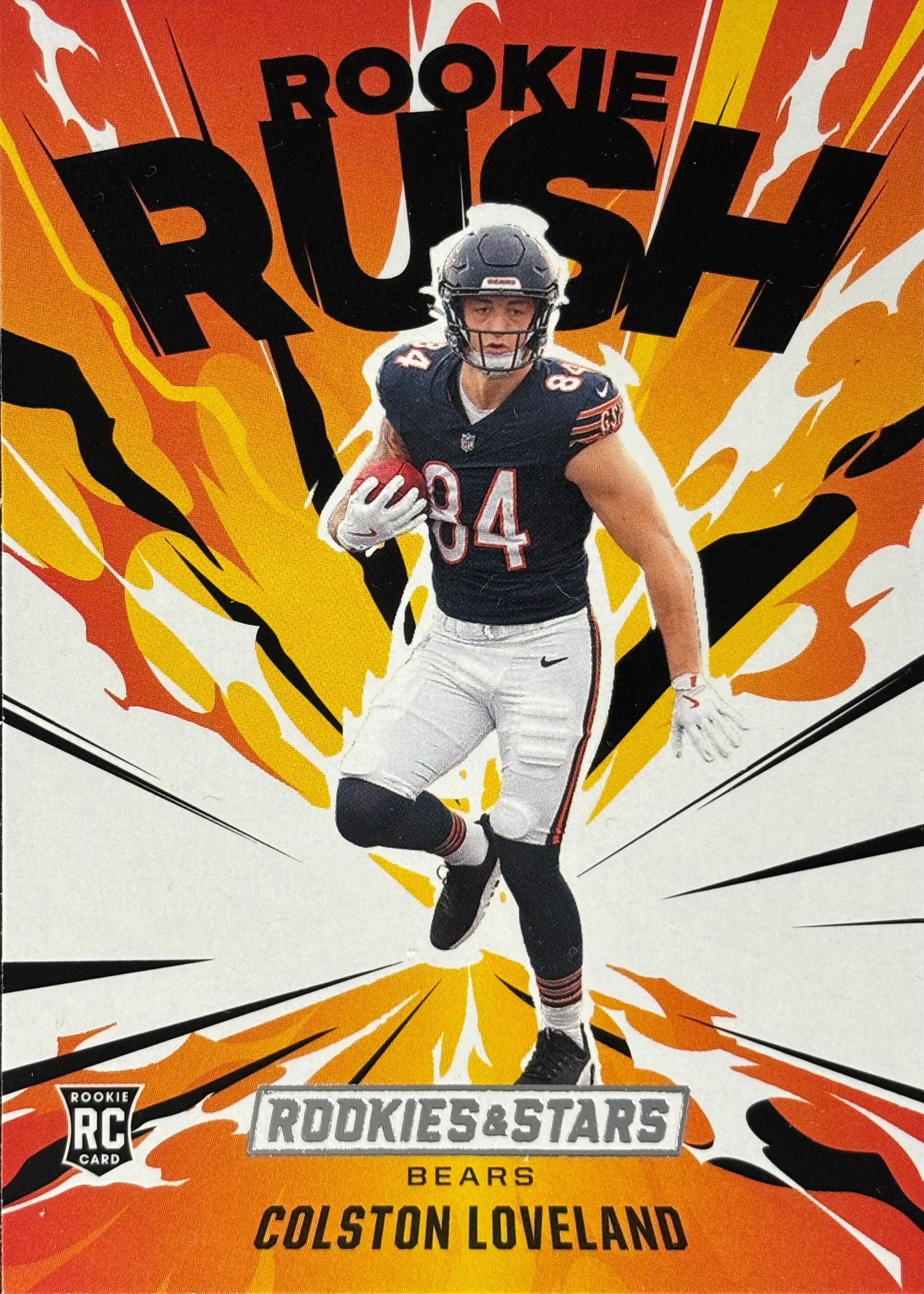 Colston Loveland Rookie Rush Bears Sports Card