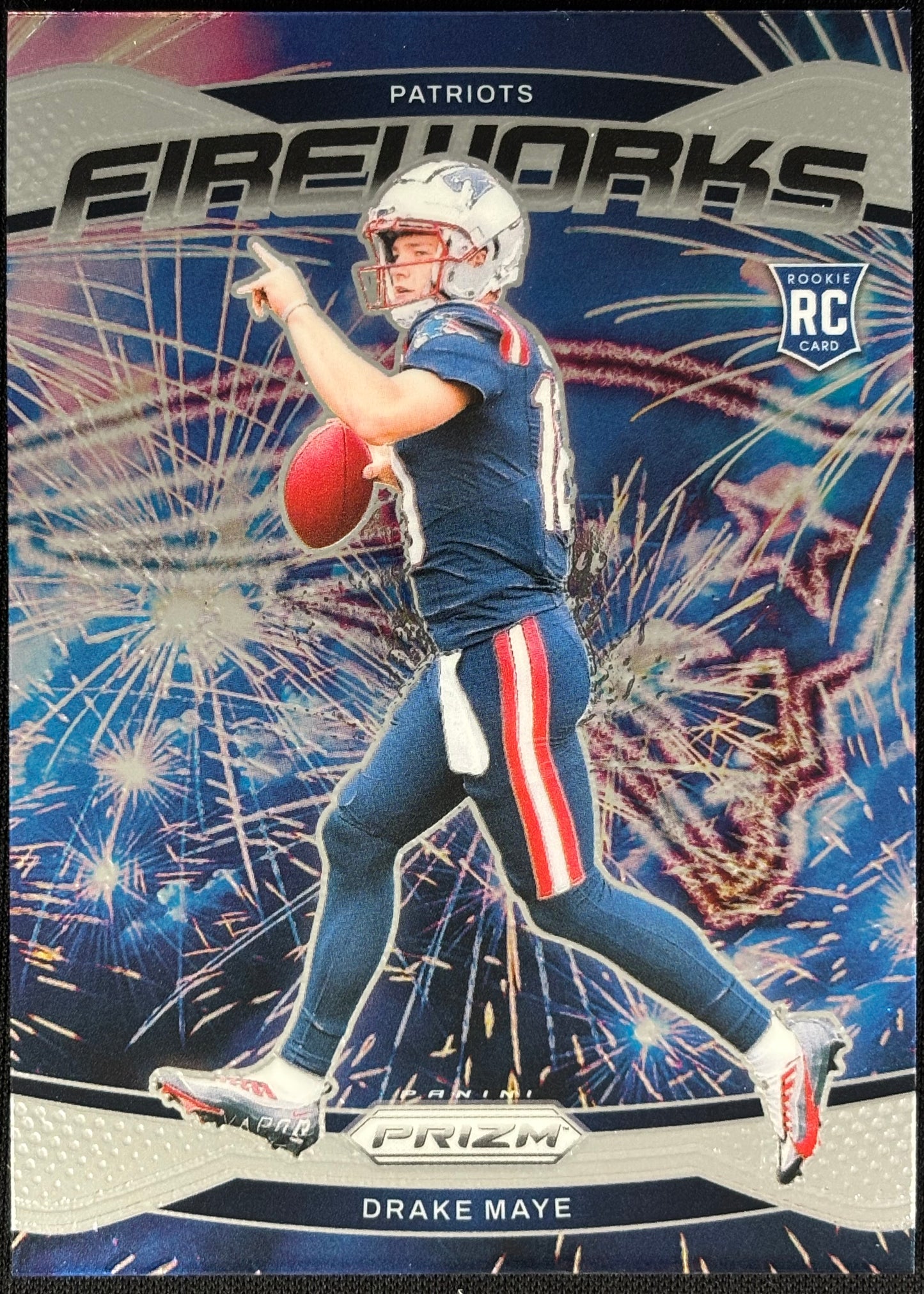 Drake Maye Prizm Fireworks Rookie