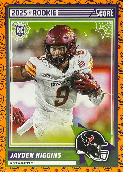 Jayden Higgins Score-A-Treat Pumpkins Rookie Texans