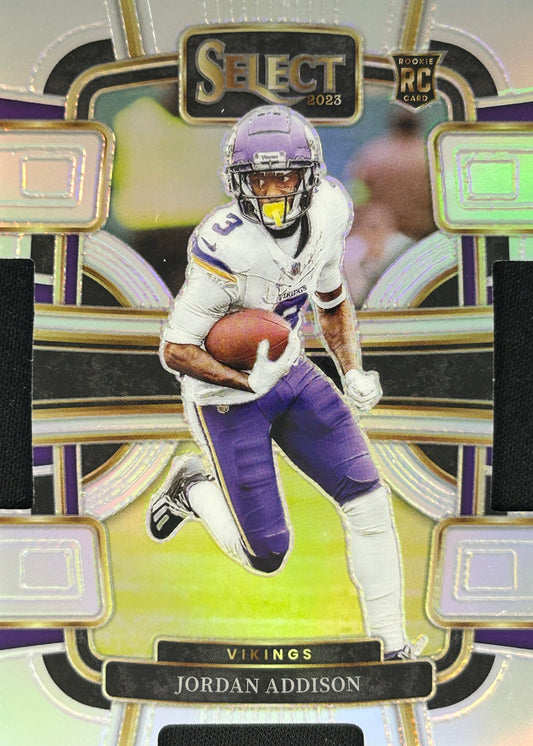 Jordan Addison Select Silver Die-Cut Rookie