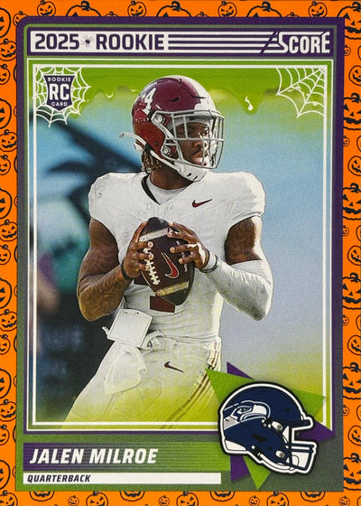 Jalen Milroe Score-A-Treat Pumpkins Rookie Seahawks