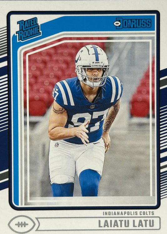 Laiatu Latu Donruss Rated Rookie Colts