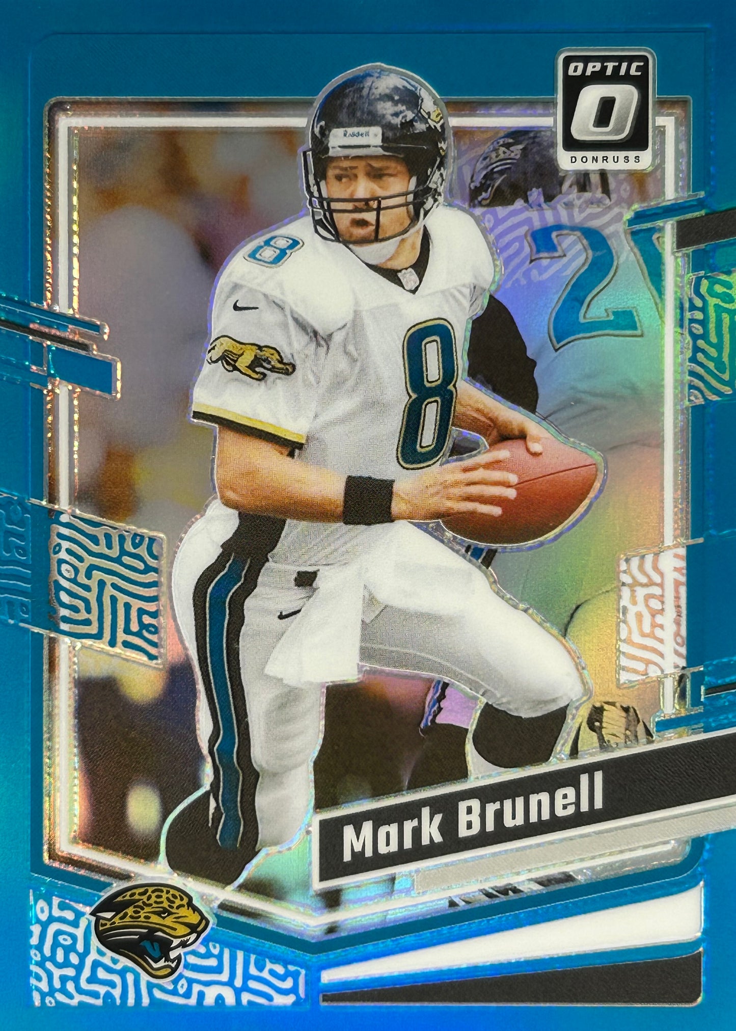Mark Brunell Optic Aqua /299 Jaguars