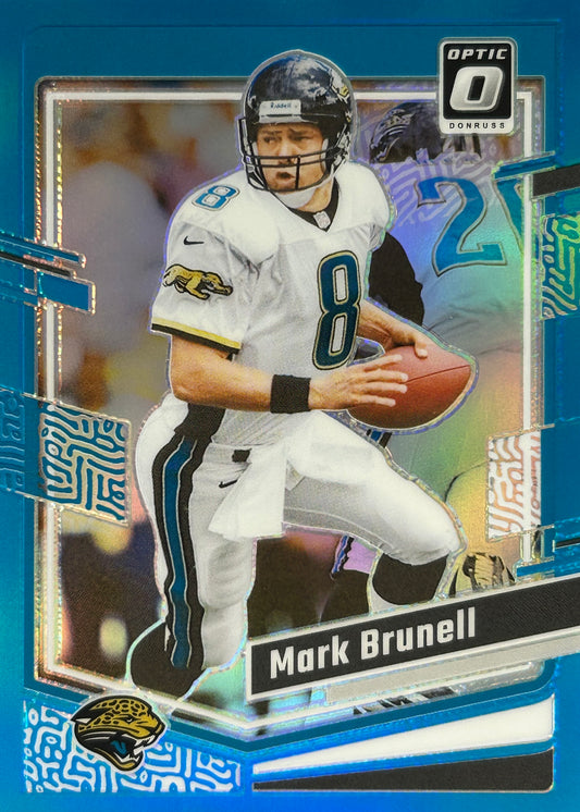 Mark Brunell Optic Aqua /299 Jaguars