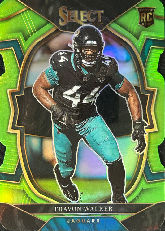 Travon Walker Select Green Die-Cut /299 Rookie Jaguars