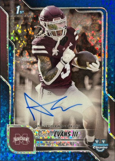 Anthony Evans III Bowman U Chrome Auto Diamonds /150