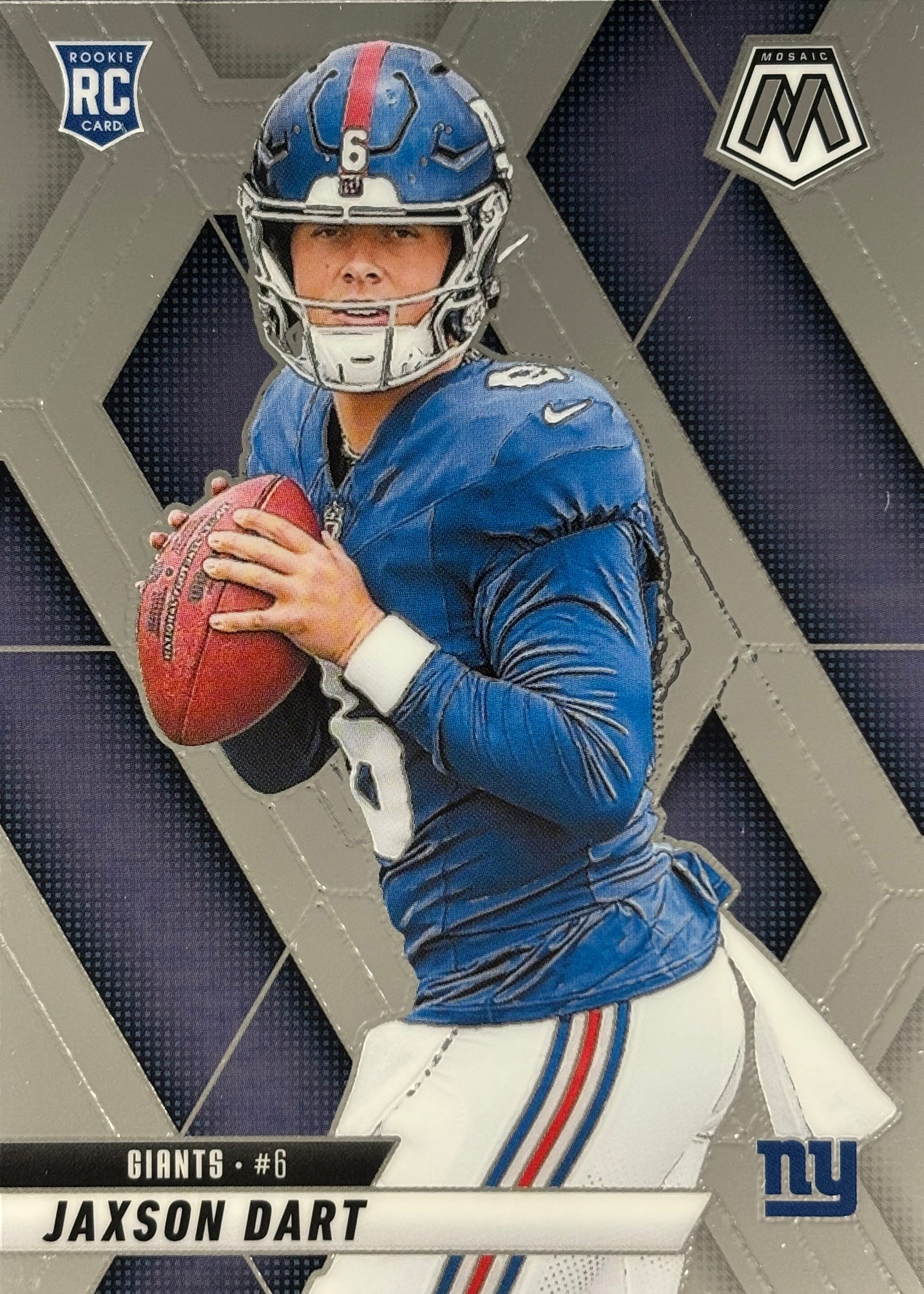 Jaxson Dart Mosaic Rookie Giants Sports Card
