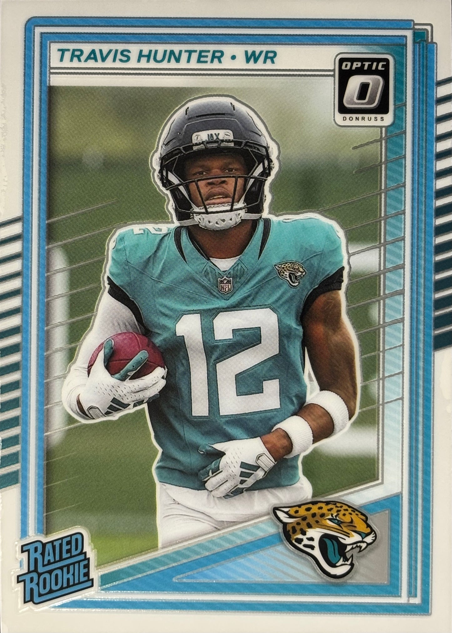 Travis Hunter Optic Rated Rookie Jaguars Sports Card