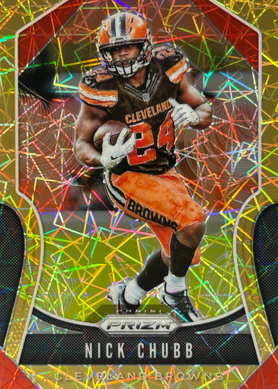 Nick Chubb 2019 Prizm Orange Lazer Browns