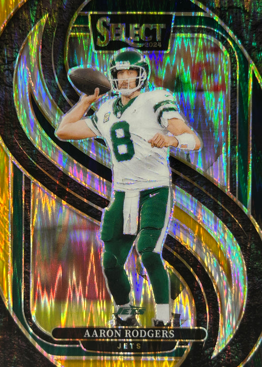 Aaron Rodgers Select Yellow Green Jets