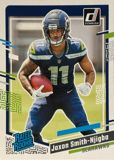 Jaxon Smith-Njigba Donruss Rated Rookie Seahawks Sports Card