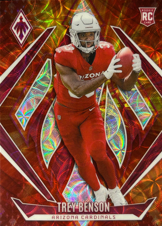 Trey Benson Phoenix Fire Burst /350 Rookie Cardinals