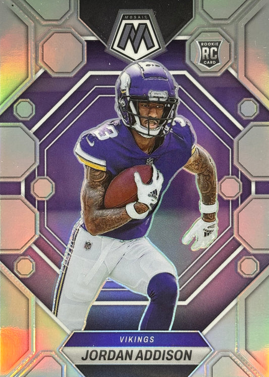 Jordan Addison Mosaic Silver Rookie Viking