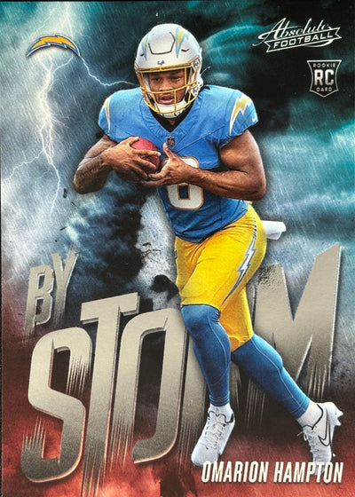 Omarion Hampton By Storm Rookie Chargers Sports Card