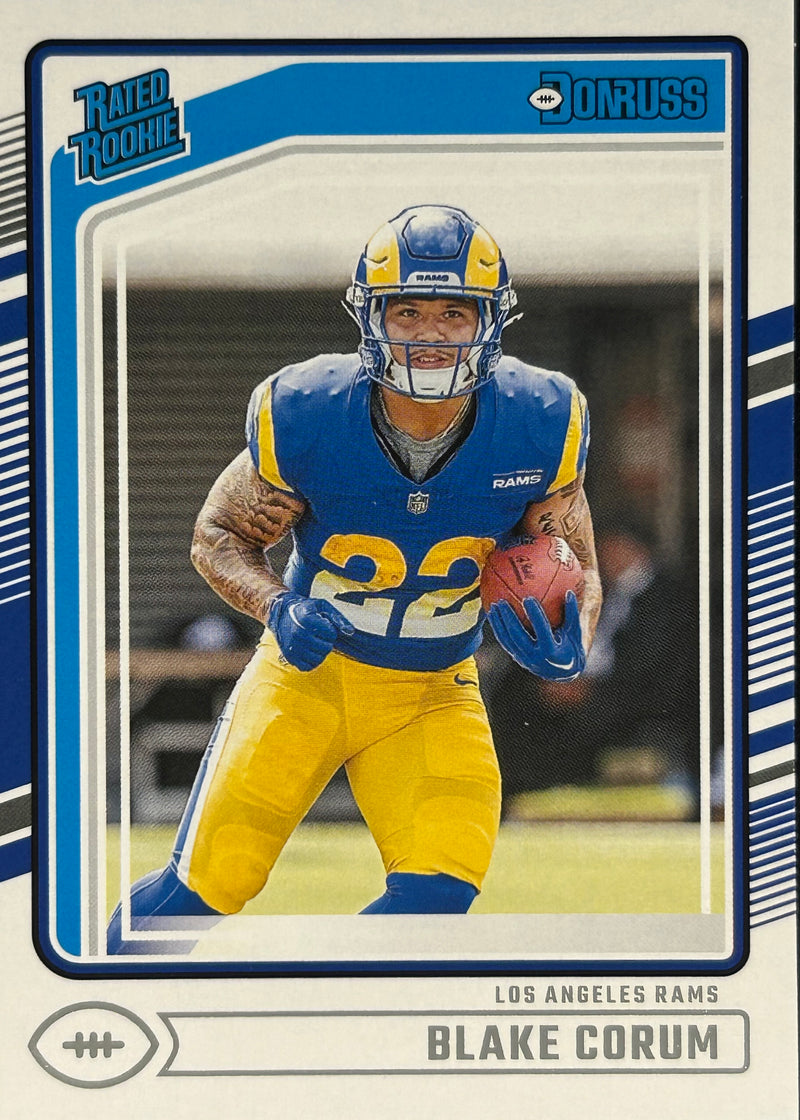 Blake Corum Donruss Rated Rookie Rams