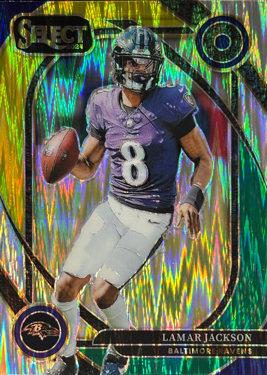 Lamar Jackson Yellow Green Shock Ravens