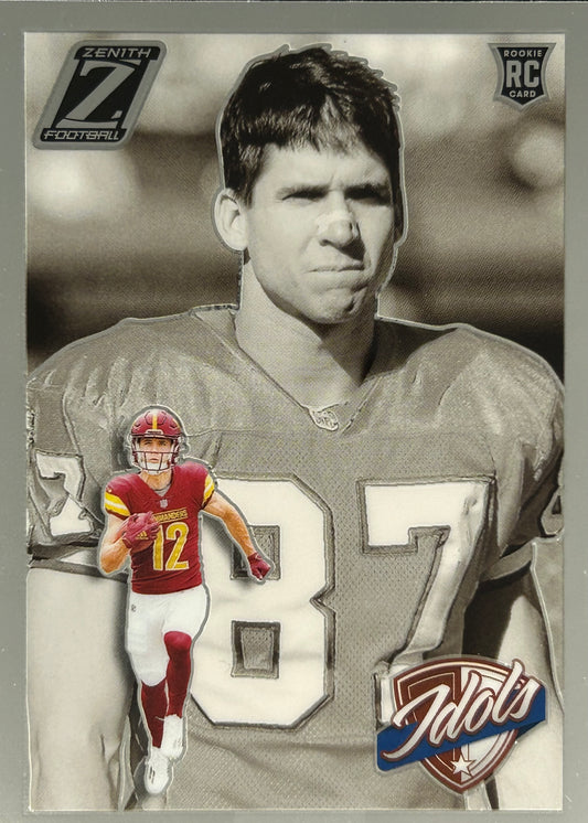 Luke McCaffrey Zenith Idols Rookie Commanders