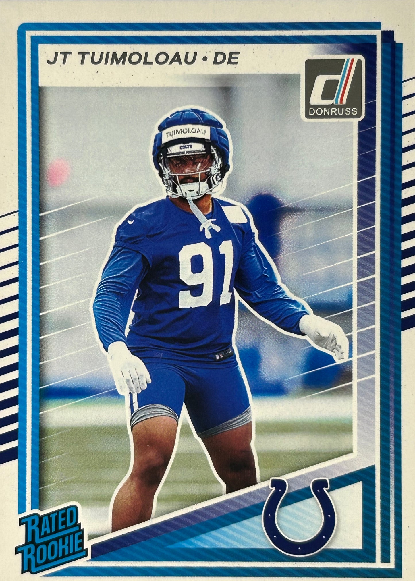 JT TUIMOLOAU Donruss Rated Rookie Colts
