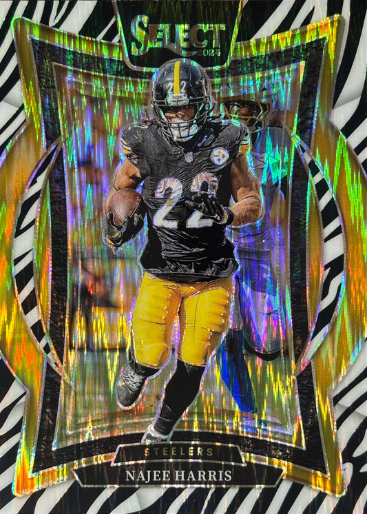 Najee Harris Select Zebra Steelers