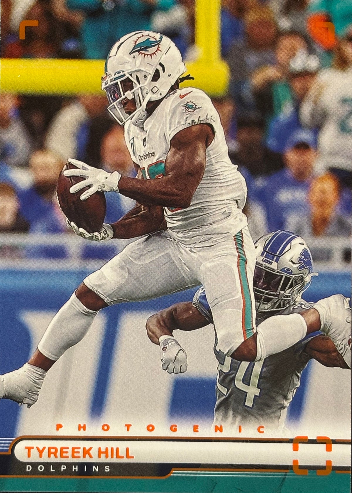Tyreek Hill Photogenic Orange Dolphins Sports Card
