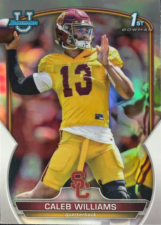 Caleb Williams Bowman U Chrome Refractor 1st Bears