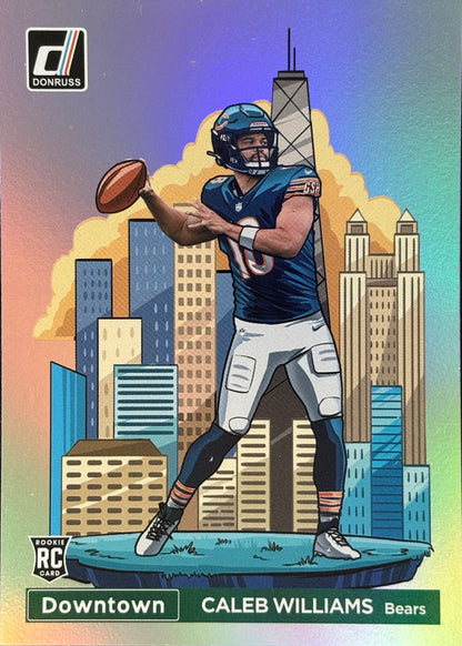 Caleb Williams 2024 Donruss Downtown! Rookie Bears