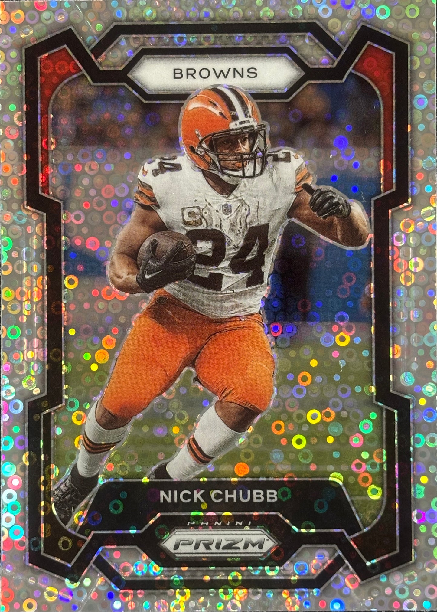 Nick Chubb Prizm No Huddle Browns