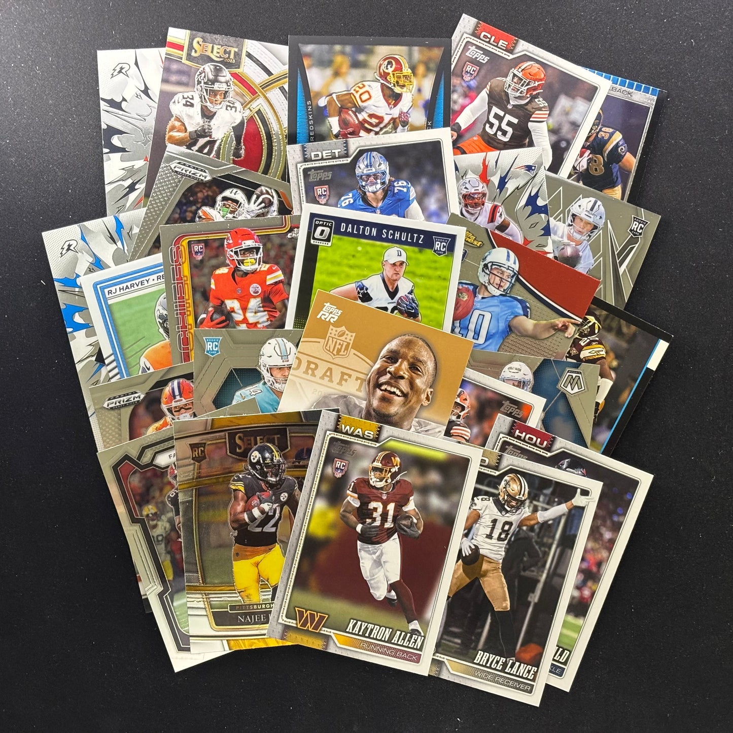 25x Rookie Football Card Value Lot #1A-R