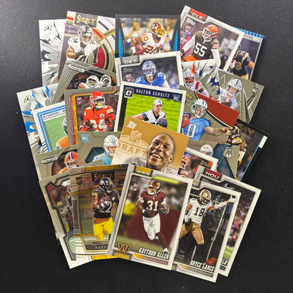 25x Rookie Football Card Value Lot #1A-R