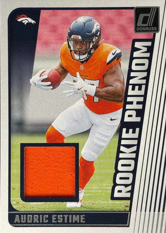 Audric Estime Rookie Phenoms Patch Broncos