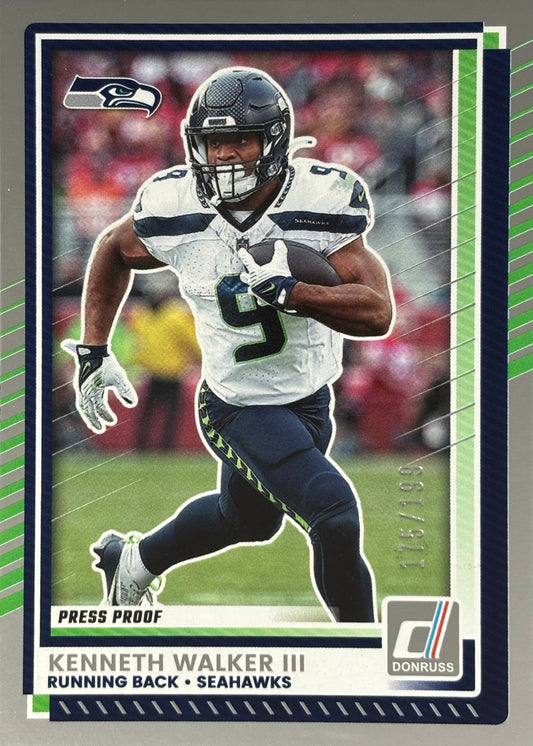 Kenneth Walker Donruss /199 Seahawks