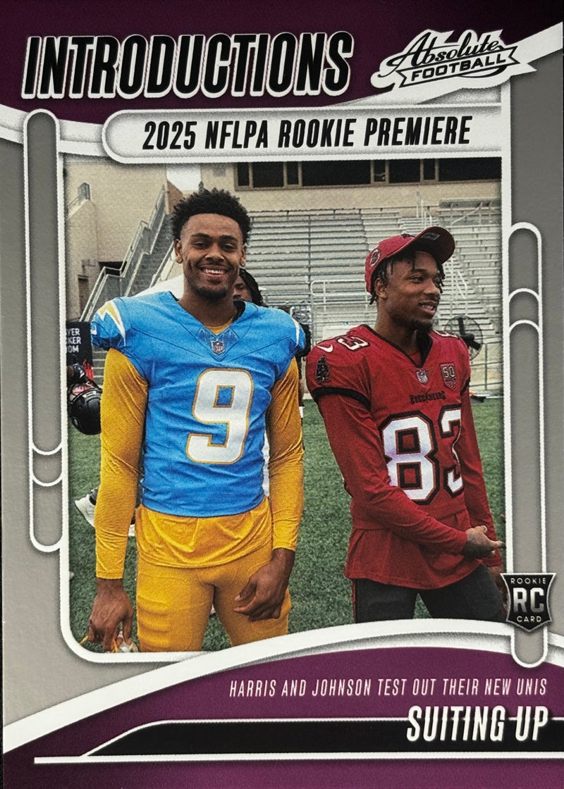 Tre Harris Tex Johnson Suiting Up Introductions Rookie Chargers Buccaneers