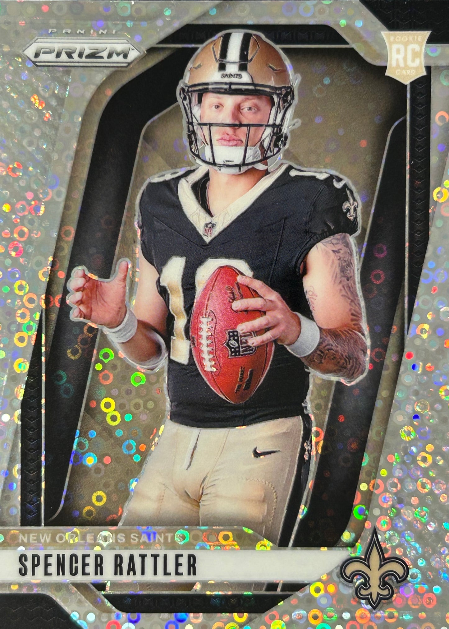 Spencer Rattler Prizm Variation No Huddle Rookie Sports Card