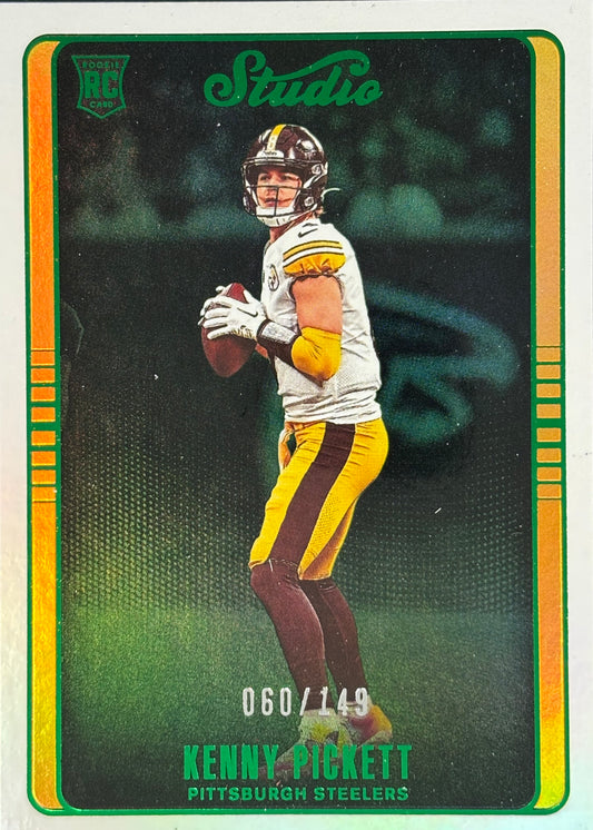 Kenny Pickett Studio Green /149 Rookie Steelers