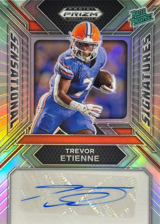 Travis Etienne Prizm Draft Auto Rated Prospect Panthers