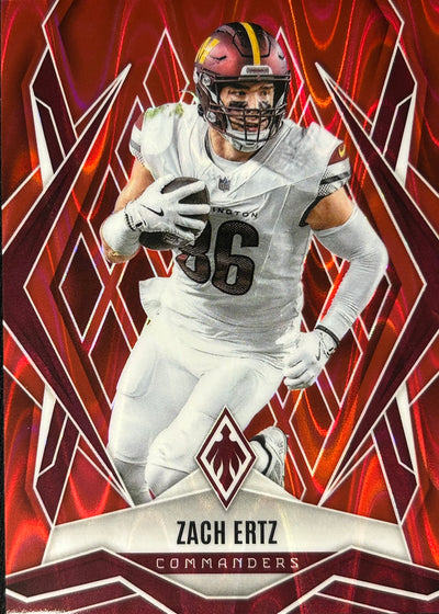 Zach Ertz Phoenix Red Seismic /99 Commanders