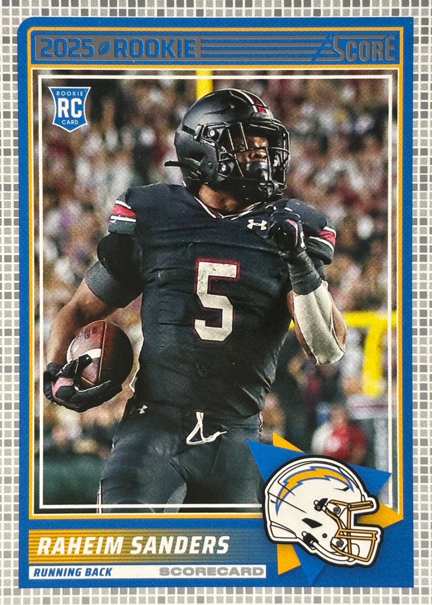 Raheim Sanders Score Scoreboard Rookie Chargers