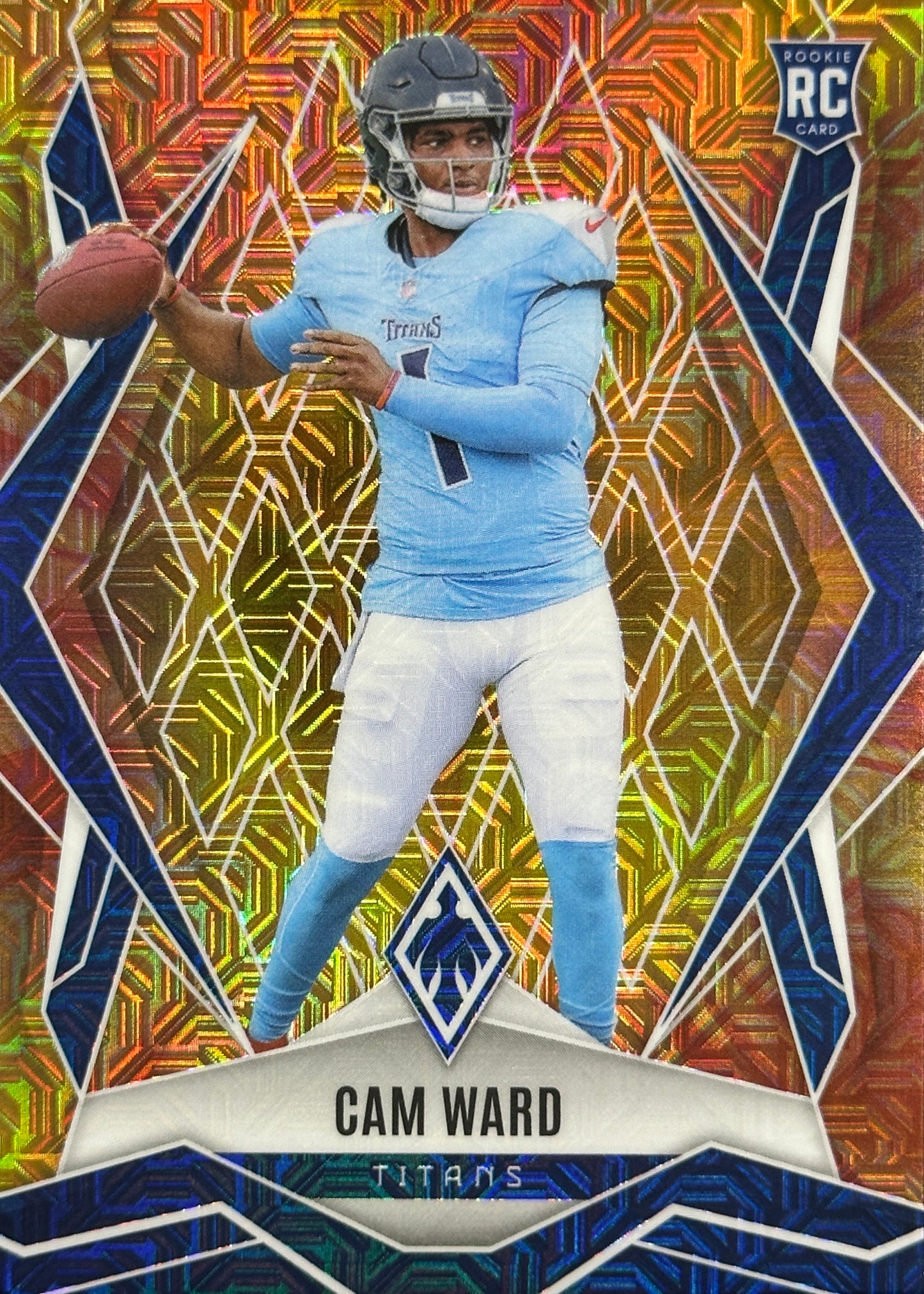 Cam Ward Phoenix Fire Burst /350 Rookie Tennessee Titans