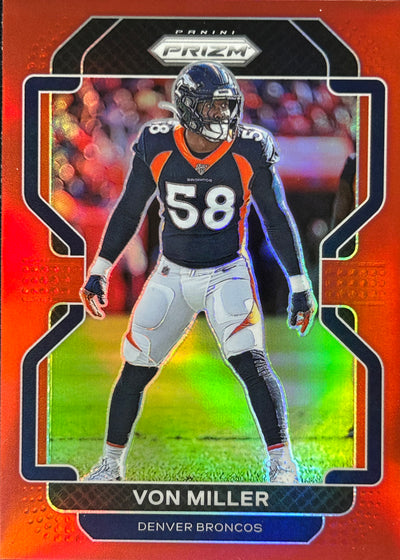 Von Miller 2021 Prizm Red Retail Broncos Sports Card