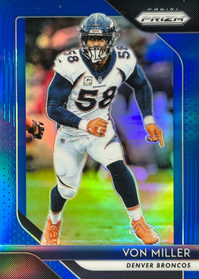 Von Miller 2018 Prizm Blue Retail Broncos Sports Card