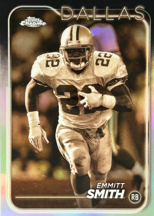 Emmitt Smith Topps Chrome Sepia