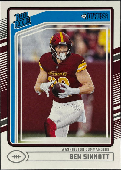 Ben Sinnott Donruss Rated Rookie Commanders