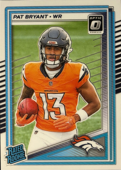 Pat Bryant Optic Rated Rookie Broncos Sports Card