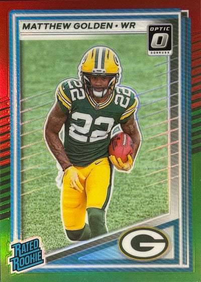 Matthew Golden Optic-Preview Red Green Rookie Packers