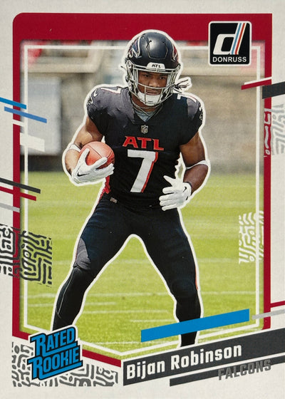 Bijan Robinson Donruss Rated Rookie Falcons